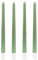 Ovaletta 4 Stück Stabkerzen Grün, Spitzkerzen, Lange Kerzen, Grün Kerzen, Kerze Grün, für Hochzeit, Geburtstag, Höhe 25 cm, Durchmesser 2,1 cm, Brenndauer ca. 7 Stunden