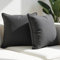 Sofakissen mit Füllung und Bezug - Sofakissen 50x50 cm - Couchkissen Schwarz 2er Set mit viel Füllung – OekoTex zertifizierte Zierkissen für Sofa & Couch – Bequeme Dekokissen Wohnzimmer, Schlafzimmer
