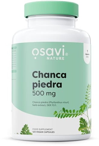 Osavi Chanca Piedra 500 mg – 120 Vegan Capsules | Traditional Herb for Kidney & Gallbladder Health | Supports Detoxification & Urinary Function | Clean Label | Vegan–Friendly