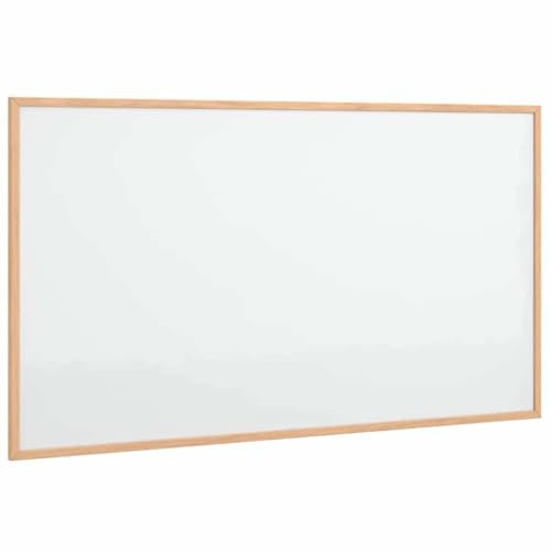 vidaXL Pizarra blanca magnética con marco de madera de pino 100x55 cm, pizarra magnética de borrado en seco, tablero magnético, pizarra magnética para pared