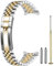 Juntan Verschraubtes Edelstahl Uhrenarmband 20mm für Männer Frauen, klassisch gebogenes Ende Metall Uhrenarmband mit Oyster Schnalle, lückenlos verjüngtes Ersatzarmband Silbe Gold