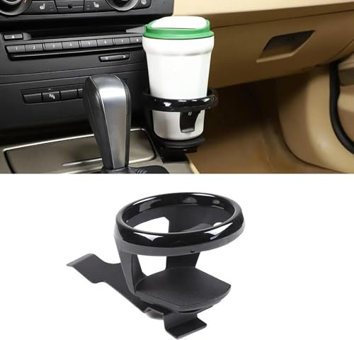 Cakievro Auto-Getränkehalter für die Mittelkonsole E90 E92 E93 2005–2012 für b-m-w 3er-Serie aus Karbonstahl, Innenzubehör