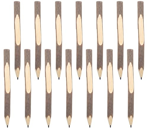 AMSNINK 14 Stück Zweig Holzbleistifte, Holzfällerlook, Baum Bleistift, Holzbleistifte aus Graphit, Rustikaler Zweig, Einzigartige Birke, Kinder Mitgebsel, für Partygeschenk, Kindergeburtstagsgeschenk