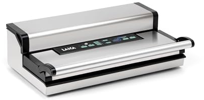 LAICA VT3250 Macchina Sottovuoto Professionale - 1 Rotolo da 40cm Incluso | 100 cicli automatici consecutivi, aspirazione regolabile 25 l/min, tripla sigillatura, larghezza MAX sacchetti 40 cm