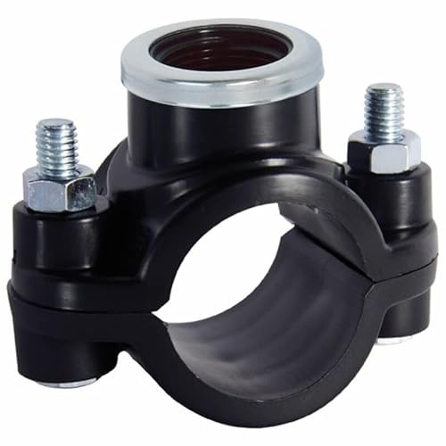 RIEGOPRO Pack 5 Collarines Reforzados para Tubo 25 mm con Salida Rosca 1/2 – Derivación Estanca para Sistemas de Riego