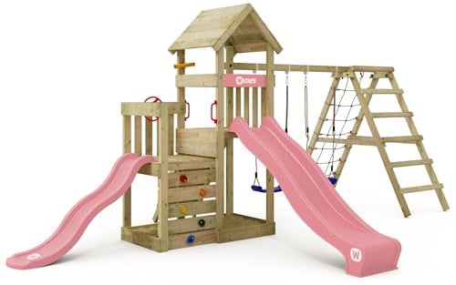 Wickey Spielturm Skyflyer 120 & 90, Pastellpink