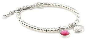 QOSS Armband ZOEY silber petunia mit Muschel
