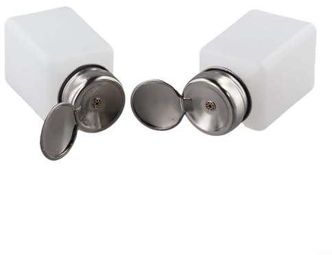 2 Stück 200 ml manuelle Pumpspender-Flaschen mit Anti-Reflux-Ventil und Edelstahldeckel zur Verwendung mit Flussmittel, Entfettern und Reinigungslösungen