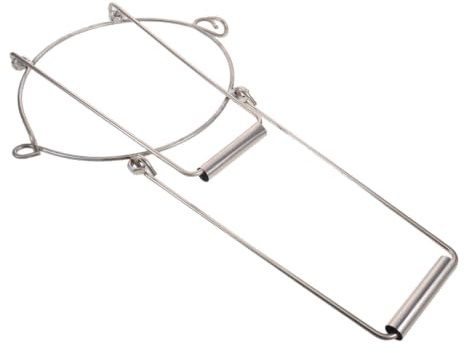 NUOBESTY Heavy Duty Pot Lifter Clay Pot Mover Stainless Steel Silver 15kg for Potted Plants and Ceramic Jars, Patio and Garden Moving Tool
