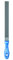 PFERD Installateurfeile, 250mm, rechteckige, flachstumpfe Feile, unterschiedlich gefräste Zahnungen, inkl. Ergonomie-Feilenheft, 11273256 – für die Bearbeitung verschiedenster Materialien