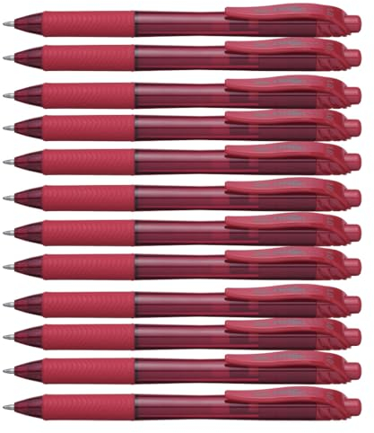 Pentel BL110 Roller Gel Energel X 1.0, Rosso 12 pz