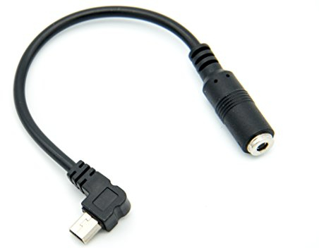 PROtastic 3,5 mm Mikrofon Mikrofon Kabel Adapter für GoPro Hero3, Hero3+, Hero4 Hero 3 Plus Kamera