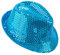 DEGUISE TOI VEGAOO - Blauer Pailletten-Hut für Damen - Hut - Einheitsgröße - Blau - Accessoires - 100% Polyester - Carnaval