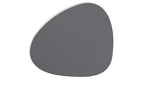 Lind DNA Untersetzer Glass Mat Leder Softbuck Curve dunkel grau 982819
