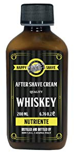 Happy Hour Whiskey Barber Shop nährende After Shave Creme mit Aloe Vera & Menthol - 200 ml - Made in Italien