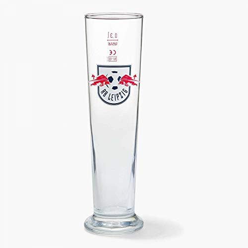 RB Leipzig Pilsglas - Logo farbig - 2er Set Bierglas RBL Glas - Plus Lesezeichen Wir lieben Fußball