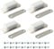 4xHeavy Duty Magnetic Door Catch Cupboard Cabinet Wardrobe Door Magnet Latch 6kg (White)