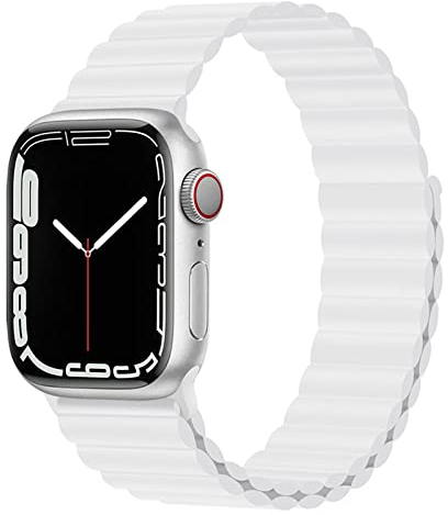 Magnetico Cinturino per Apple Watch 44 mm 40mm 45mm 41 mm 42 mm 38mm iWatch serie 3 4 5 6 7 8 se 44mm 45 mm Uomo/Donna,Sport Loop Silicone Cinturini Apple watch Ultra 49mm Band