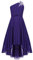 IEFIEL Robe de Mariage d'honneur Enfant Fille Une Épaule Robe de Princesse Cérémonie Plissée Robes Bustier Soirée Cocktail A Volante Dos Nu Violet 13-14 Ans