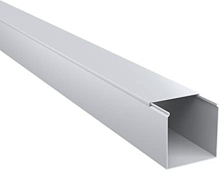 Kabelkanal aus hochwertigem PVC weiß Kabelleiste 2m - 5 Stück - 40x40mm