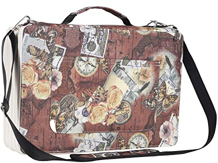 Shulaner Federmäppchen mit 500 Fächern für 500 Buntstifte oder 340 Farbgelstifte mit 5 Reißverschluss Verschluss, Wasserdicht Federmappe 500 Slots Bleistifte Halter Case - Braun, Kleinen Fächern