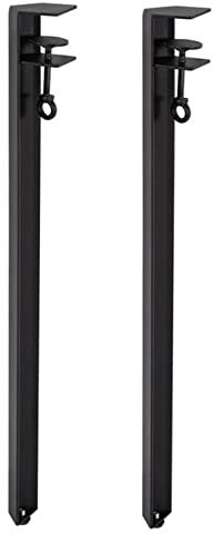 Pieds de Serrage de Table Sans Perçage,Pied de Table À Visser,Pieds de Meubles en Métal,Pieds de Table de Salle à Manger Réglables en Forme de F,pour Console de Meubles (75cm,2pcs)