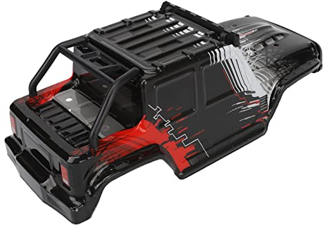 Dilwe RC-Karosserie, Langlebiger RC-Karosserierahmen, Ferngesteuerte Karosserieabdeckung, Passend für SCY 16103PRO 1/16 RC-Auto (Rot)