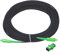 sourcing map 1Pcs 65.6Ft Single Mode Simplex OS2 Armored Fiber Optic Patch Cable LSZH SC/APC-SC/APC Jumper Optical Black for Fiber Optic LAN Networks with Adapter