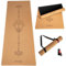 DIVASYA Premium Yogamatte Kork rutschfest: aus Naturkautschuk rutschfest & Kork, natürlich & nachhaltig, extra-breit & extra-dick (183x66x0,4cm), Yoga Matte Kork rutschfest (Kork Magic Arrow)