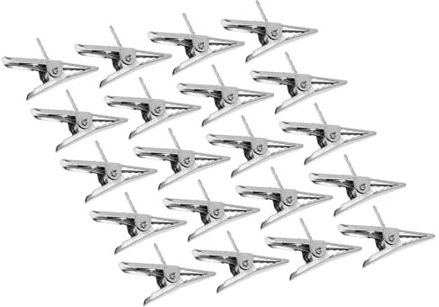 Luxshiny 50 Stück Weihnachtskugel-Ornament-Clips Eisen-Metall-Krokodilklemmen Federklemmen Testlinie Krokodilklemme Kugeln Haken Aufhänger Für Weihnachtsbaum-Dekoration DIY