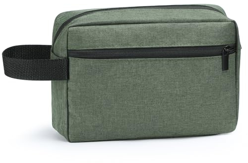 Kulturtasche für Herren, Etercycle Reise Kulturbeutel tragbare Kosmetiktasche Wasserabweisend Rasierentasche für die Reise mit Griff Großer Stauraum (Grün)