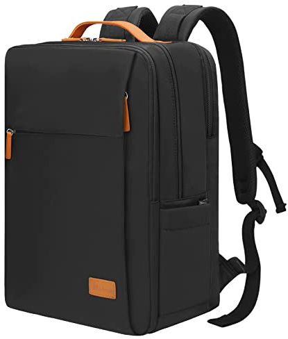 Hp hope Sac à dos ordi portable pour hommes femmes Sac à dos de voyage durable avec port de charge USB et Poche RFID pour ordinateur portable 15,6 pouces 22L Noir