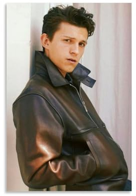 OqcEha Tom Holland Poster, Schauspieler, Gemälde auf Leinwand, Wandkunst, Rollbild, Druck, Wohnzimmer, Wände, Dekoration, Zuhause, 50 x 75 cm