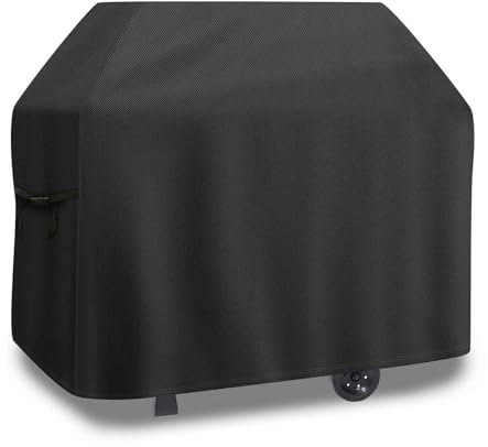 Raweao Medium BBQ Cover Waterproof Heavy Duty, 155x66x112cm Barbecue Cover Waterproof Outdoor, Outback bbq Covers for Weber, Brinkmann, Char-Broil Grills