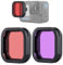 YALLSAME Paquete de 2 filtros subacuáticos para GoPro Hero 13 negro, rojo y magenta para GoPro 13, ideal para esnórquel/fotografía de buceo superficial, corrección de color