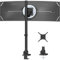 Soporte Extra Alto para Monitor 1 Monitor 24-57 Pulgadas, Compatible con Pantallas Curvas y Planas, Capacidad 27 kg, Ajustable en Altura, Inclinación, Rotación y Giro, Negro