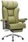 Efomao Big and Tall Office Chair 200KG with Foot Rest, High Back PU Leather Executive Chair with Adjustable Padded Armrests, Lumbar Support for Home or Work, Heavy Duty Computer Chair, OLIVE GREEN