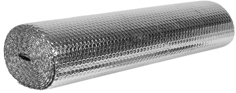 Toyvian Rouleau D'isolation Réfléchissante en Aluminium pour Radiateur 5m X 60cm Film Thermique Argenté Résistant Haute Température pour Maison et Garage