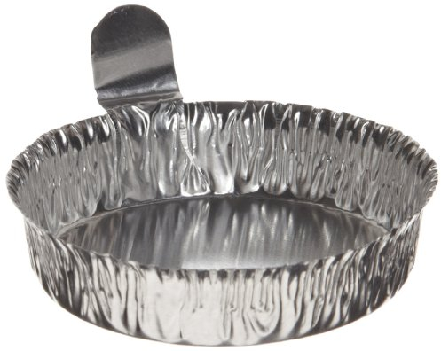 Heathrow Scientific HD14521C Lot de 100 grandes coupelles de pesée en aluminium 70 mm diamètre extérieur x 16 mm hauteur