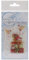 Wild Rose Studio Gummi Clear Stamp 3,5 x 7,6 cm, Rotkehlchen auf Presents