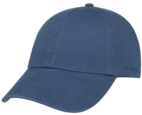 Stetson Rector Basecap Cap Baseballcap Sonnenschutz-Cap Sonnencap Sommecap Baumwollcap Kappe Freizeitcap (One Size - Royalblau)