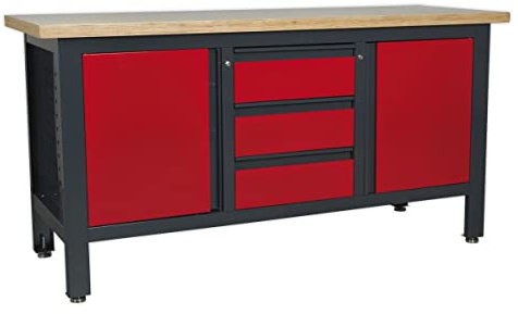 Sealey AP1905C Workstation with 3 Drawers & 2 Cupboards