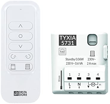 Delta Dore Récepteur et télécommande pour gestion d'un brise soleil orientable/store venitien - Pack Tyxia 631. 6351415