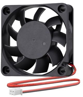 Ronyaoko High Speed DC 12V Brushless Cooling Fan 60mm x 60mm x 15mm 6cm 0.16A 2 Wires Computer Case PC Cooler 60x60mm