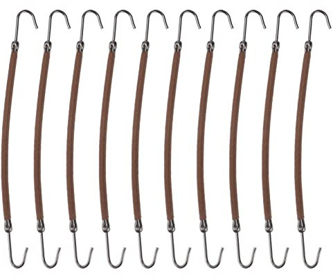 20pcs ganci coda di cavallo fermagli per capelli elastici per capelli accessori per lo styling capelli (caffè)