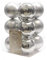 jb 12 Weihnachtskugeln Christbaumschmuck Baumschmuck Weihnachtsbaumkugeln 6 cm Silber
