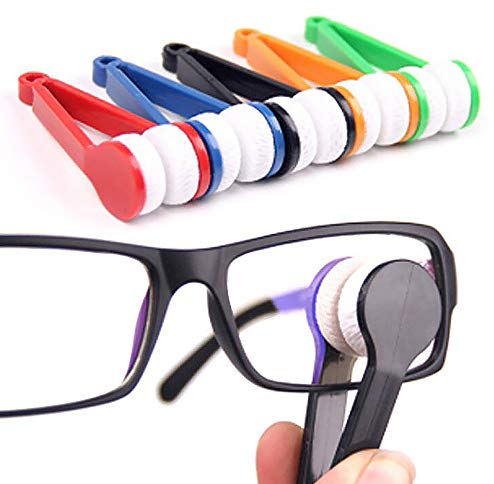 5pcs Spectacle Glass Cleaner Mini Sun Glasses Brush Eyeglass Microfiber Brush Portable Magnetic Glass Lens Cleaner Glasses Cleaning Accessories