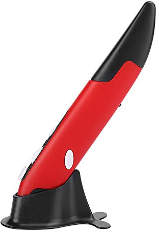 Dilwe Kapazitive kabellose Stiftmaus, USB-Stift-Universal-Computermaus, benutzerdefinierte Innovative vertikale kabellose Stiftmaus für 7/8/Vista/XP/2000/Android/Linux/OS X.(rot)