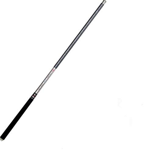 LIANYG Teleskop Angelrute Angel 3.6m-7.2m Carbon-Faser-Teleskop Angelrute Ultraleicht Feinste Hand Rod for Karpfenangeln (Color : Black, Size : 3.6m)