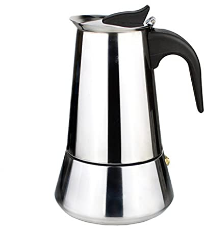 Ruiqas Moka Pot Acciaio Inox Induzione Piano cottura Macchina da caffè Moka Pot Espresso Macchina da Caffè con Filtro Cucina Uso Domestico